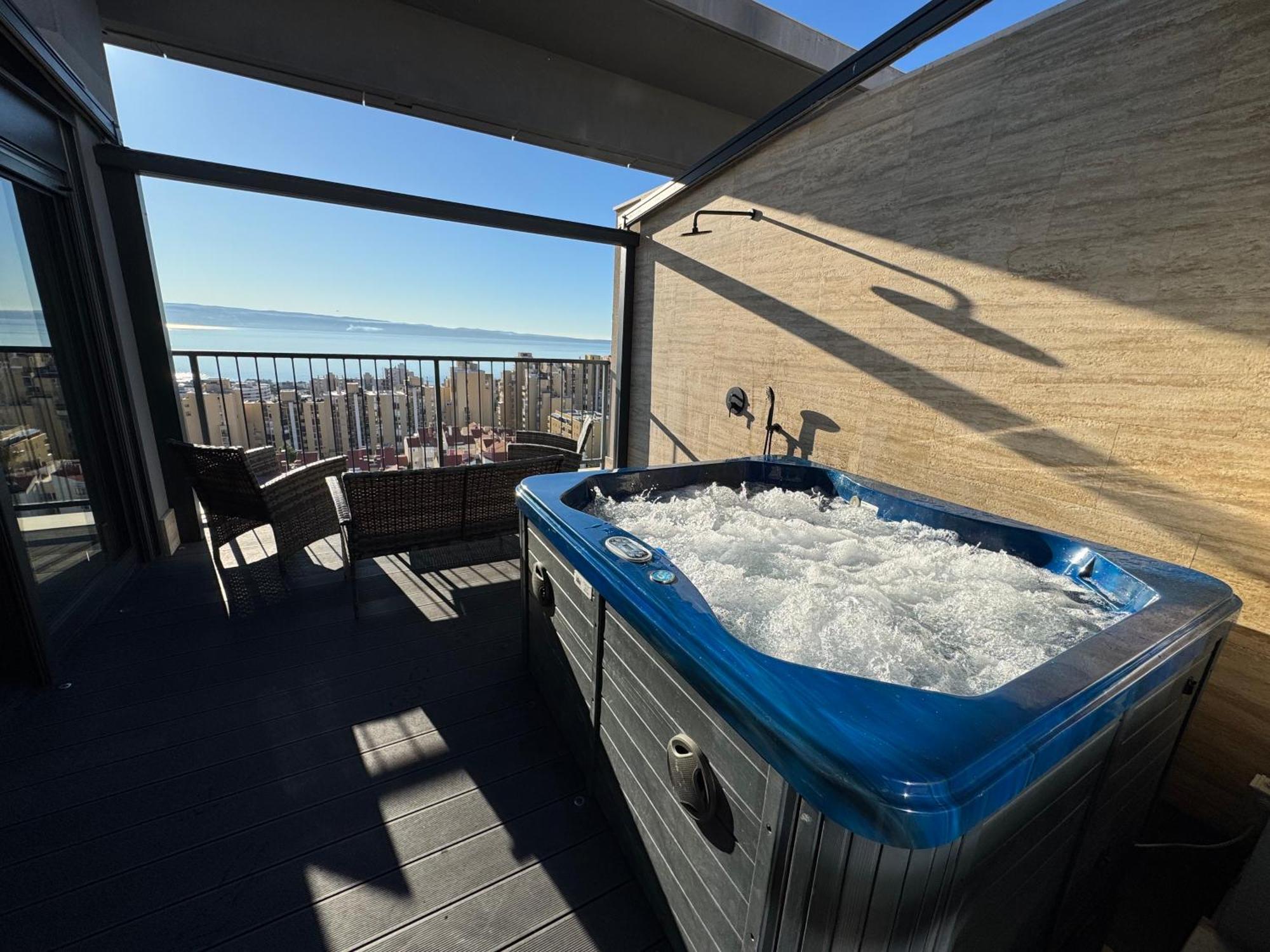 Lägenhet Magic View Luxury Penthouse With Jacuzzi And Sea View