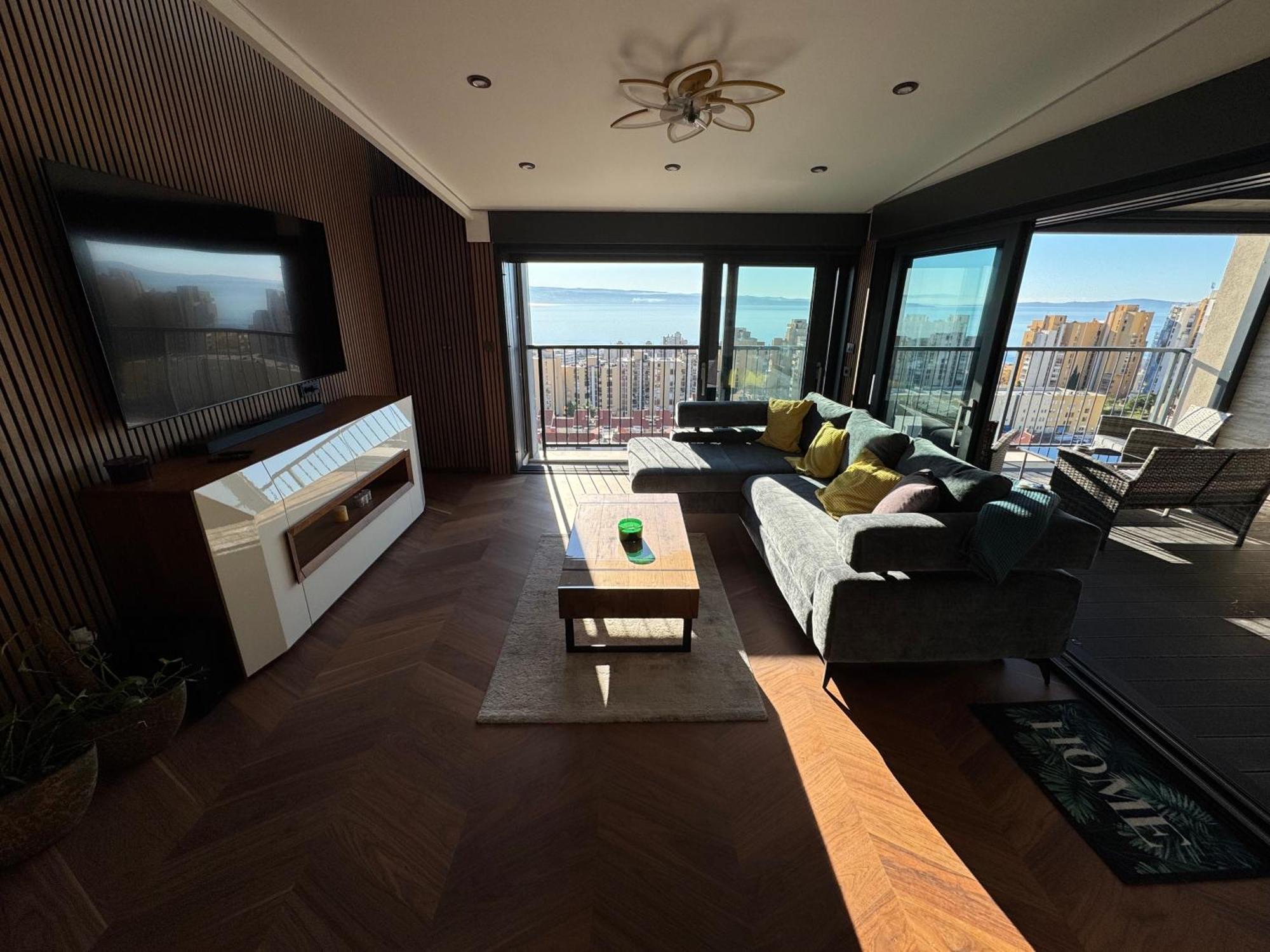Lägenhet Magic View Luxury Penthouse With Jacuzzi And Sea View