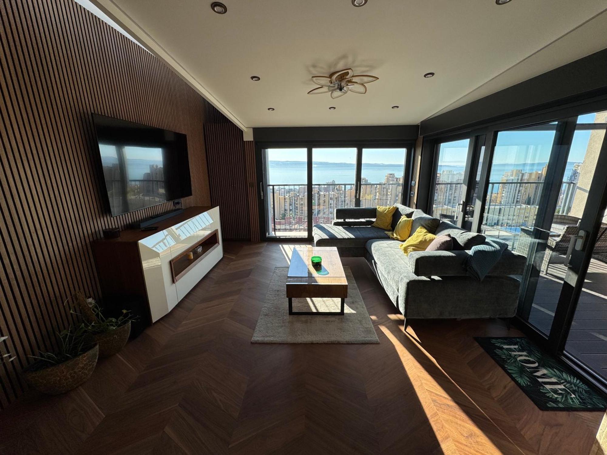 Lägenhet Magic View Luxury Penthouse With Jacuzzi And Sea View